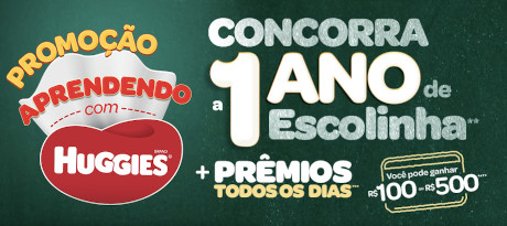 Promoção Aprendendo com Huggies