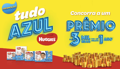Promoção Huggies Tripla Proteção Tudo Azul
